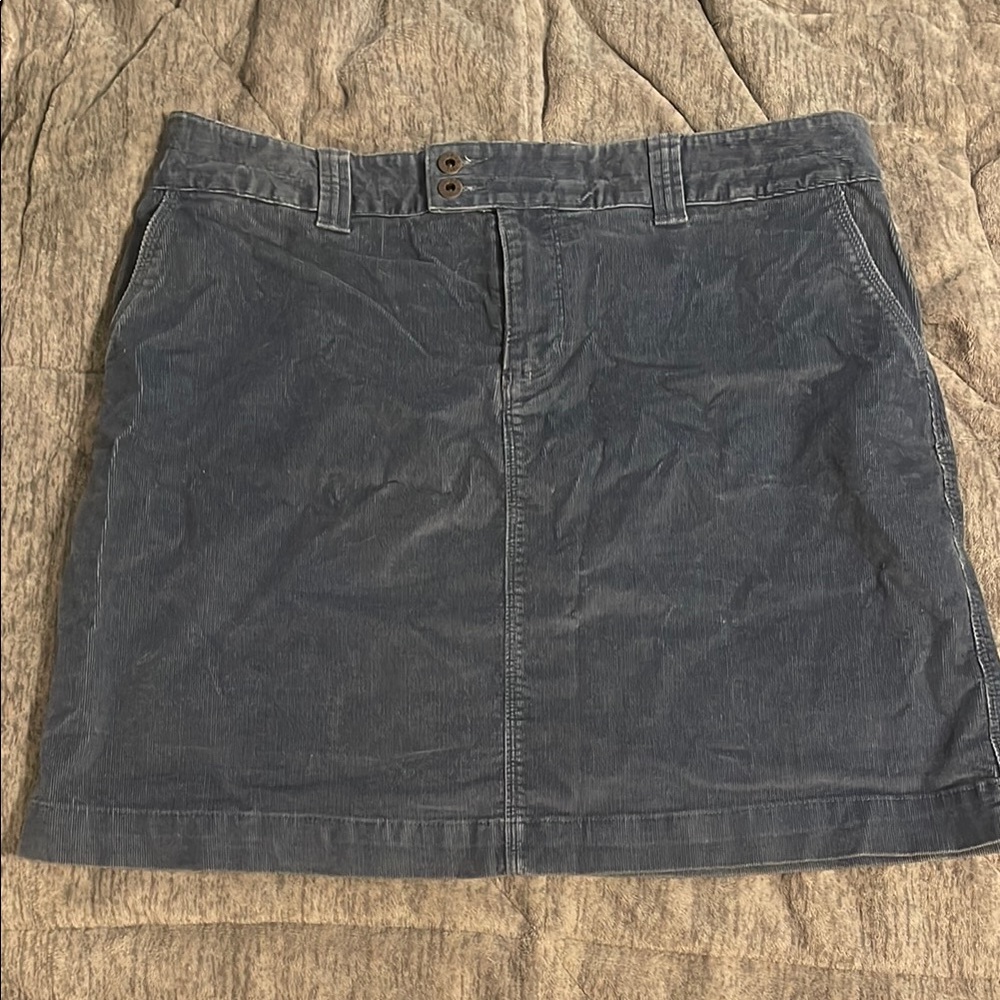 Casual Gray Denim Skirt